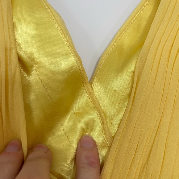 Yellow Jovani Chiffon Evening Gown - Picture 7 of 12